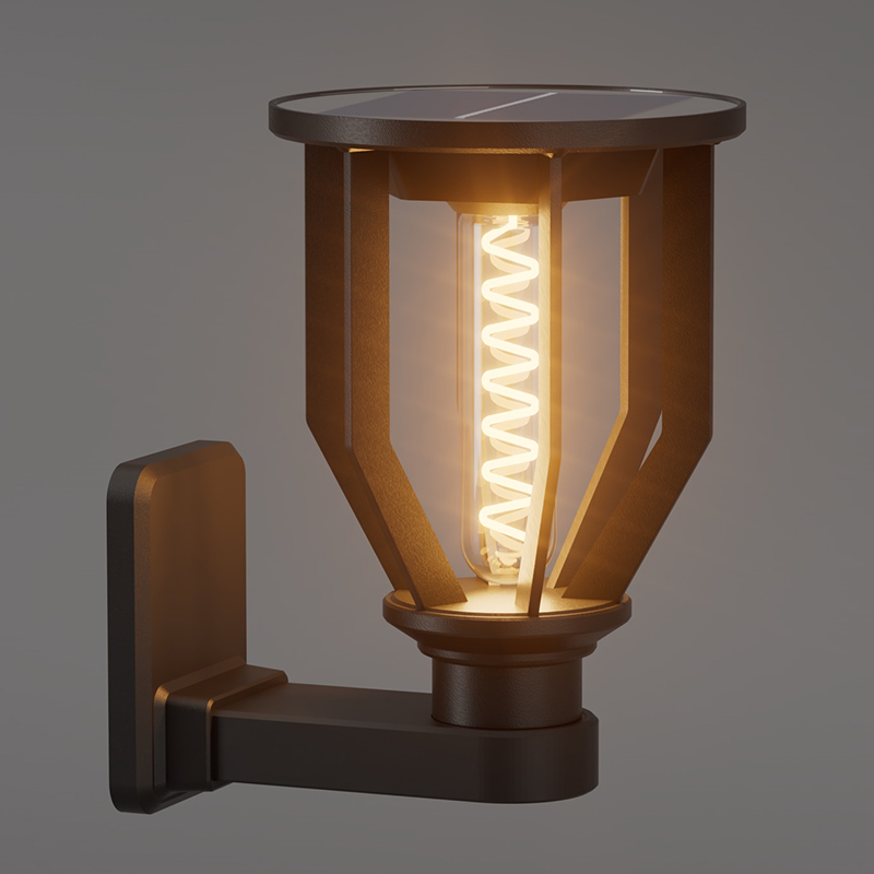 PY-LED GR B04 Ronde wandlamp op zonne-energie
