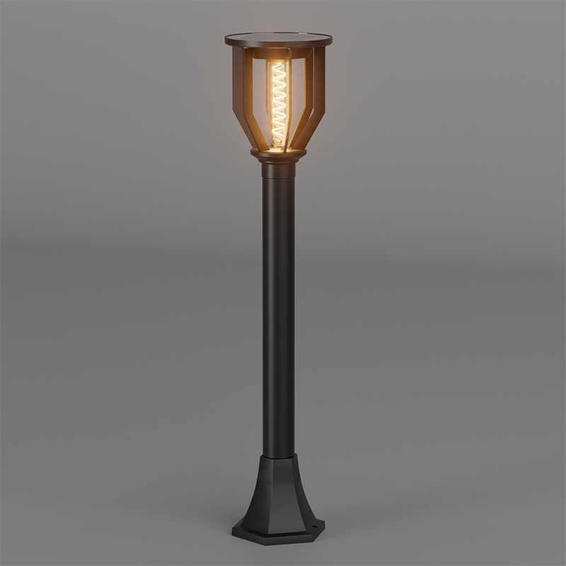 PY-LED GR C04 Solar-tuinlamp met ronde bovenkant