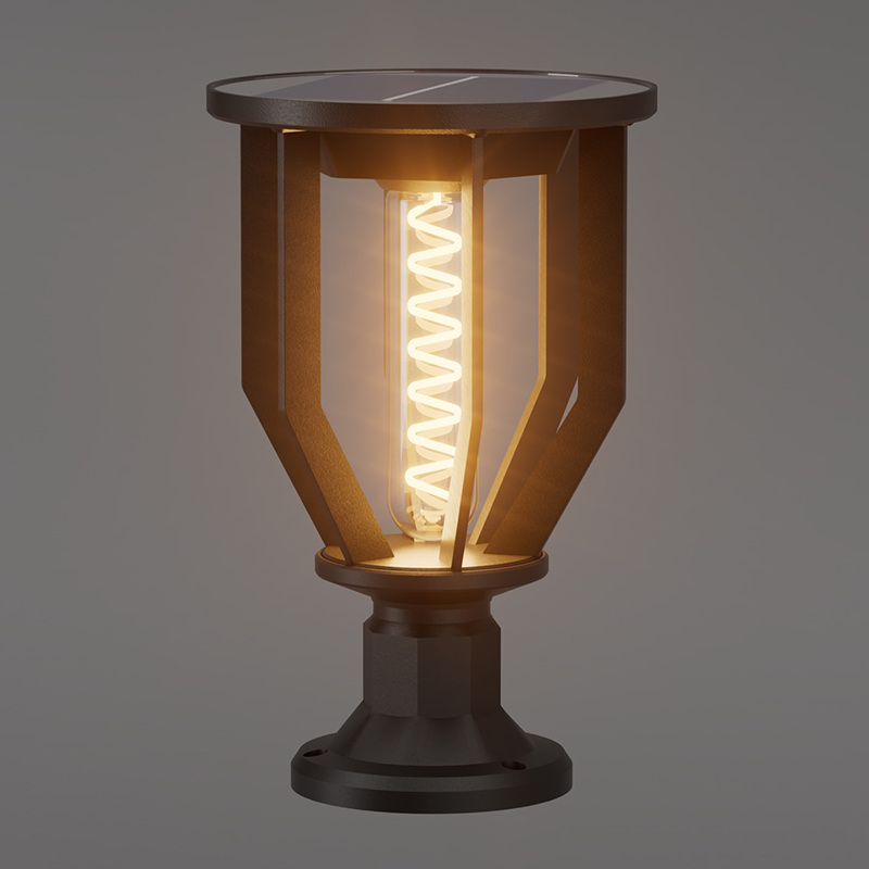 PY-LED GR D04 Ronde tuinlamp op zonne-energie